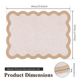 Scalloped Bulletin Board, Distinctive Scalloped Design, No Drill Installation, High Density Felt for V1369-AZ3-W-12590