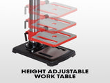 Baumr-AG DP15 600W 10" Pedestal Bench Drill Press, 12 Speeds, 16mm Chuck V219-DRLDPRBMRAD15