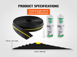 Garage Door Threshold and Bottom Seals Kit, 20 FT U ShapeO Ring Universal Garage Door Bottom Seal V952-MFTMXBT2J20F01O7KV0