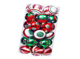 30PCS Xmas Balls Ornaments 2.4 Inch Plastic Multi Color Xmas Tree Hanging Balls for Holiday Birthday V1294-YM0901-3115240056111