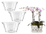 Orchid Pots Clear Plastic Orchid Pots with Holes Indoor Outdoor Side Slotted Orchid Planter for V1294-YM0901-240704HL02-2