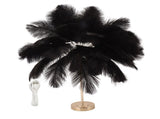 Feather Table Lamp 3 Color Dimmable Touch Switch USB Plug in Romantic Modern Decorative Bedside V1294-YM0703-3119230059412