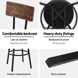 Artiss 4X Industrial Bar Stools Upholstered Counter Chairs Steel Frame Anti-Scratch BA-U-4789-WALX4