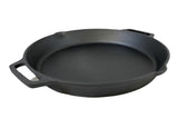 YES4HOMES Cast Iron Fry Paella Pan Pre-Seasoned Barbecue Oven Safe Grill Frypan V278-UI3035