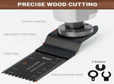159 PCS Oscillating Saw Blades with Sandpaper, Universal Titanium Multitool Blades for V1258-DP02-C-609