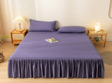 Bed Skirt Queen Size Ruffled Bed Skirt with Split Corners, Queen Bed Skirt Drop, Queen Size Bed V1189-WXFWAL-20260319-00608