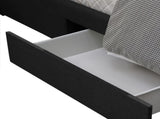 Levede Queen Bed Frame Fabric Tufted Dark Grey BF1012-Q-DG