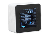 5 in 1 Air Quality Monitor Bluetooth APP Carbon Dioxide Detector USB Charging TVOC Temperature V1294-YM0523-3113220017311