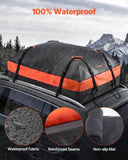 Car Rooftop Cargo Carrier Bag, 15 Cubic Feet Car Roof Cargo Carrier, 100% Waterproof Heavy Duty 840D V952-CDHBTX15CUFT8EPBDV0