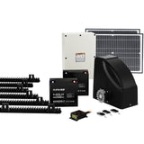LockMaster Automatic Sliding Gate Opener Kit 40W Solar 6M 600KG GO-SLIDE-M01-40W-RAILX3