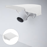 White Plastic Camera Protector Cover Weatherproof Outdoor Rain Shield 3Pcs V1370-AZ4-17261