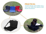 Black Folding Chair with Simple Design, 1 Piece, 16.1x16.1in, Oxford Cloth Seat for Indoor and V1192-AZ-W-27822