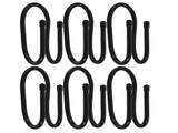 SWETRACE 6Pcs Sturdy Black Plastic Hooks for Pool Fence and Equipment 5.7x2.6x2.2in V1189-LWWAL-20260327-03704