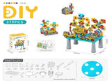 DIY Creative Screw Puzzle Building Block Table Set for Kids Ages 3 Educational STEM Toy with V1341-ZY-SUU3T2J4-379PCS-ENGINEERING