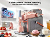 NORDA 2L Slushie Machine Frozen Drink Maker Ice Cream Maker Countertop Grey TD-SLS-A1-2L-OE