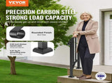 Handrails for Outdoor Steps, 1-2 Step Stair Hand Rail Kit, Transitional Carbon Steel Railings with V952-BPXGMDZLSLZFZ28P2V0