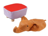 Animal Footstools Lovely Cartoon Innovative Elephant Upholstered Stool for Nursery Bedroom Playroom V1294-YM0703-3116230000211