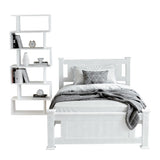 Artiss King Single Bed Frame and Bookshelf WBED-004KS-FURNI-DIS-AB