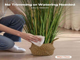 Artificial Grass Plant, 1194mm Reed Flower Grass in Pot, Premium PVC Faux Fake Greenery Shrubs Plant V952-DPKLWHLS47INJTAC5001V0