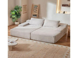 210 cm Oversized Double Chaise Lounge, Corduroy Fabric Sectional Sofa, Cozy Deep Seat Loveseat Sofa V952-CGBYSRSFYSS8Y3HFQ001V0