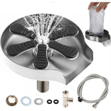 Glass Rinser for Kitchen Sink, Stainless Steel Rinser, Water Bottle and Coffee Cup Cleaner, V1237-ZY-715-173