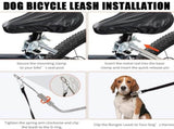 Bike Dog Leash with Shock-Absorbing Spring Bracket Hands-Free Cycling Dog Walker for Outdoor V1341-ZY-FE96E793-SILVER