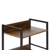 Levede Bookshelf Narrow Bookcase 5 Tier Storage with Drawer Living Room Brown CH1188-5-AU