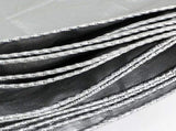 Plated Silver Water Resistant Tarpaulin Cover Large Durable Outdoor Tarp with Metal Rings V1369-AZ3-W-19397
