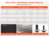 Knockout Punch Set, 12.7 to 50.8mm SLUG-Buster Ratchet Knockout Set, Ratchet Wrench Knockouts Punch V952-JLBSDKQ245CME5VDO001V0