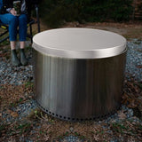 Fire Pit Cover Lid, 27" Portable Firepit Spark Screen,Stainless Steel Steel Metal Cover, V952-HKWZ304BXGYPGMJP5V0
