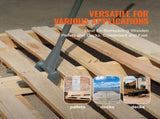 Pallet Buster, 50'' Carbon Steel Handle Wrecking Pry Bar, 2000 lbs Weight Capacity, Heavy Duty Deck V952-QGWW45INCH4IACX9EV0