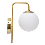 Nordic Modern E27 Glass Ball LED Wall Light Frosted Texture Round Bedroom Wall Lamp 110240V V1294-YM0715-3119210303211