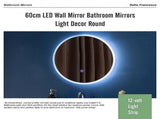 60cm LED Wall Mirror Bathroom Mirrors Light Decor Round V63-833741