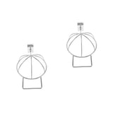Masteelf 2-Tier Mounted Hat Hanger Rack for Baseball Caps, Cap Display Stand and Organizer for Hat V1369-AZ3-W-17357