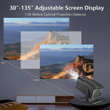 Mini Home Cinema Projector, Native 1080P, 4K Supported V1263-JX-4587