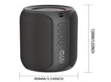 Portable Bluetooth Speaker Compact Speaker High-Quality Sound Long Battery Life - Black - Size V1347-791-05601-BLK-90-93-128MM