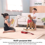 Kitchee Foam Floor Mat 200x200cm - Padded Thick Deep Soft Tatami Style Rug Cream V238-SUPDZ-41169835098192