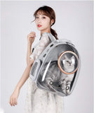 pet products Pet Space Capsule Backpack, Small Medium Cat Puppy Dog Carrier, Transparent Breathable V1107-PETBACKPACK-GREY