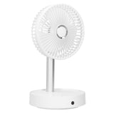 Mini Shake Head Fan Portable Folding Telescopic Electric Fan for Home Office OutdoorWhite V1294-YM0901-3113210043811