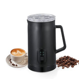 Electric Milk Frother 400W 580ml/19.61oz Warm and Cold Milk Foamer Silent Operation 4 In 1 Automatic V1294-YM0901-H47267B-UK
