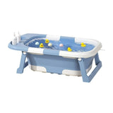 CARLA HOME Foldable Baby Bath Tub with Collapsible Toddler - Blue V178-36508