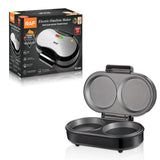 Electric Omelette Maker with Dual Non-Stick Cooking Plates, 850W Double-Sided Heating for Quick V1341-ZY-A7SWCGE3-BLACK