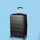 Slimbridge 24" Inch Expandable Luggage Black 24 inch LG1011-24-BK_NZ