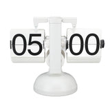 Flip Clock Large Number Battery Powered 304 Stainless Steel Tabletop Retro Flip Clock for Home V1294-YM0710-3115230112011