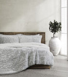 Faux Fur SHERPA 3PCE COMFORTER SET - QUEEN/KING V441-CS4545SILQB/KB
