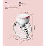 Upgraded Wearable Breast Pump, Hands-Free Design with Extended Battery Life & LED Display, Double V1192-AZ-W-2708