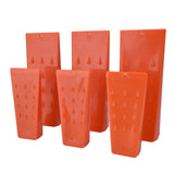6pcs Chainsaw Wedges Increasing Friction Red Durable Plastic Tree Cutting Supplies for Woodworking V1294-YM0523-3111210402511