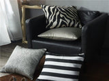 Print Striped Pillow Covers 18x18 in Couch Pillow Case Sets of 4 Modern Decorative Square Throw V1370-AZ4-05759