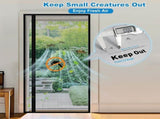 1 Pack Magnetic Mosquito Net Door, Self-Adhesive Side Opening Curtain Removable Durable Insect Fly V1188-MS-325-1320