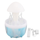 Mushroom Rotating Raindrop Humidifier 300ml Aromatherapy Essential Oil Diffuser with 7 Color Night V1294-YM0901-3113240348012